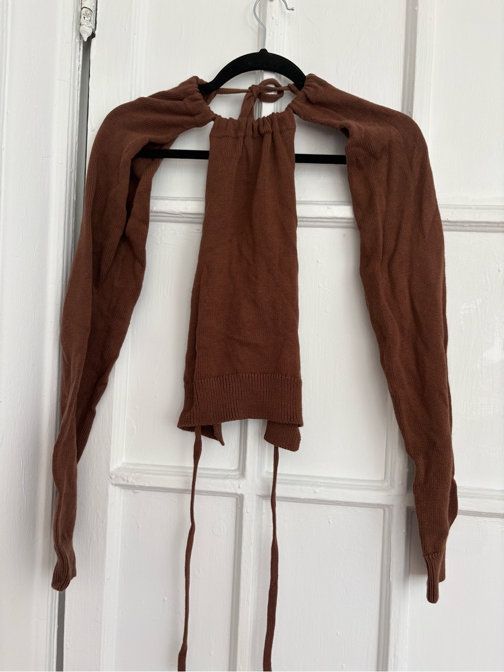 EMILY DAWN LONG Multitudes Top in brown cotton S